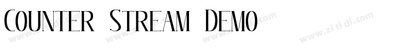 Counter Stream Demo字体转换
